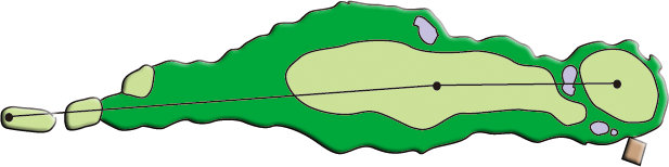 Hole13　コースレイアウト