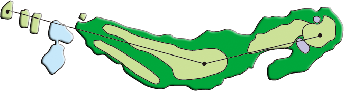 Hole14　コースレイアウト