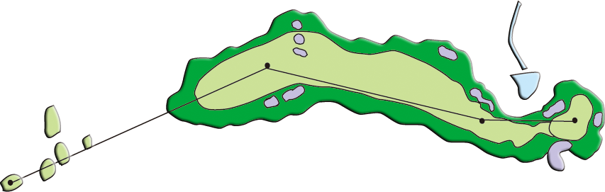 Hole16　コースレイアウト