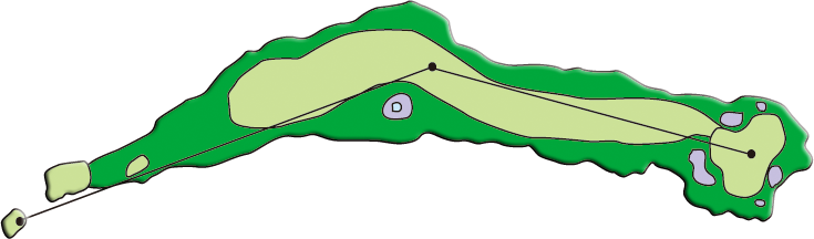 Hole18　コースレイアウト