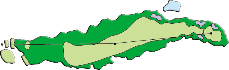 Hole1　コースレイアウト